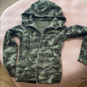 Lululemon camo hoodie jacket. Lightly worn! Have other lulus I can bundle